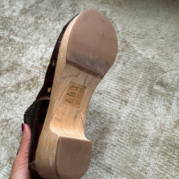 Madewell clog boots in mini leopard calf hair 6.5 - Picture 5 of 5